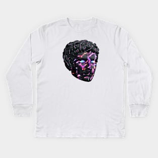 Cracked Statue Kids Long Sleeve T-Shirt